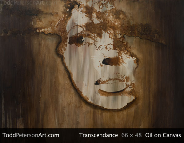 Transcendance oil on canvas painting from Todd Peterson's Passion Collection