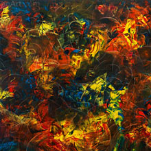 Phoenix oil on canvas painting from Todd Peterson's Passion Collection